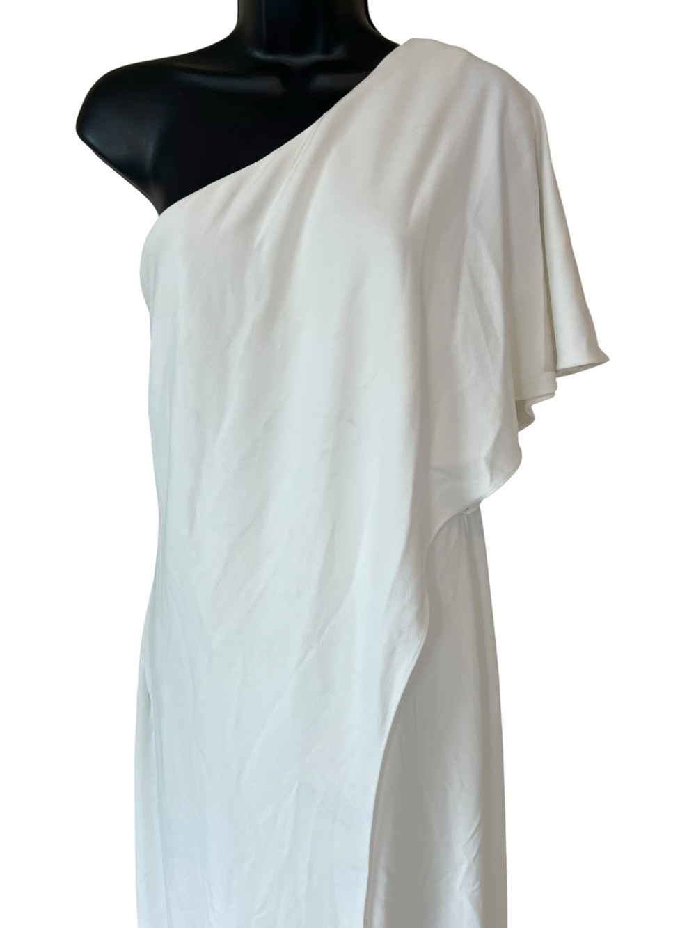 ALEXIA ADMOR Ivory One-Shoulder Ruffle Jumpsuit - Picture 2 of 16